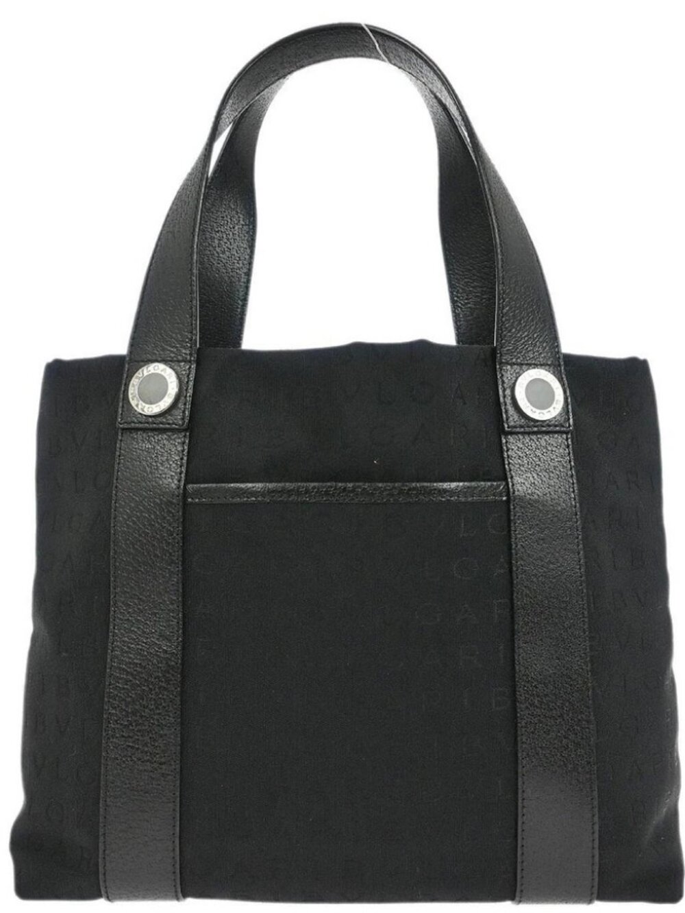 Bvlgari Black Canvas Logomania Tote Handbag LAEUEG 116500